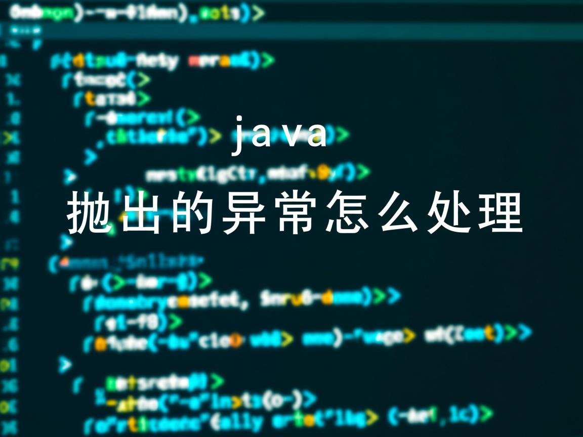 java抛出的异常怎么处理  第1张 java抛出的异常怎么处理  第1张
