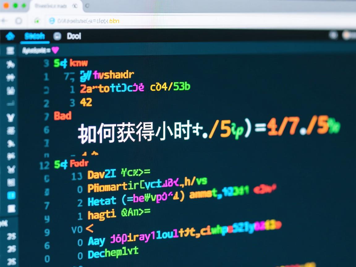 html中如何获得小时数  第2张 html中如何获得小时数  第2张