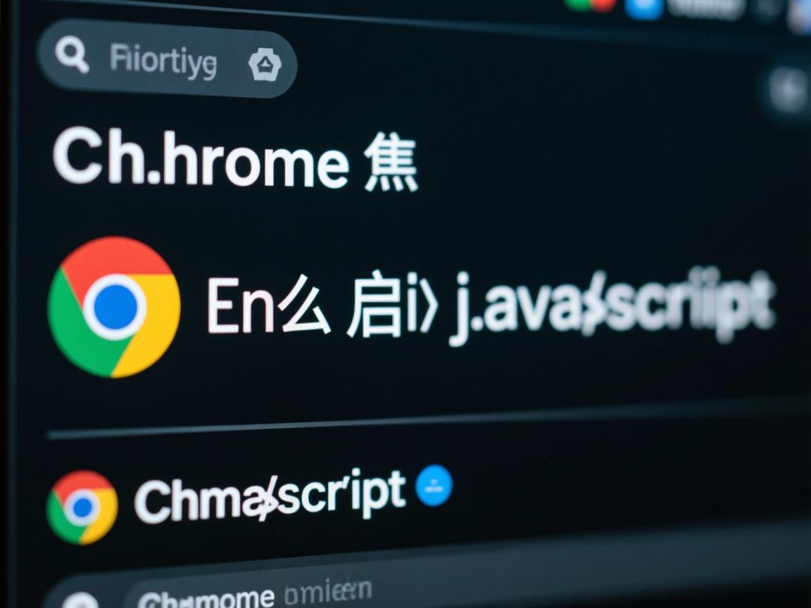 chrome怎么启用javascript