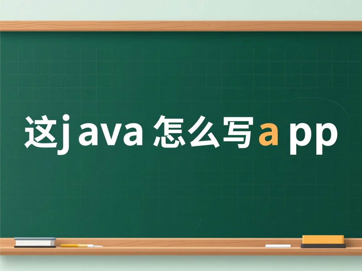 学过java怎么写app
