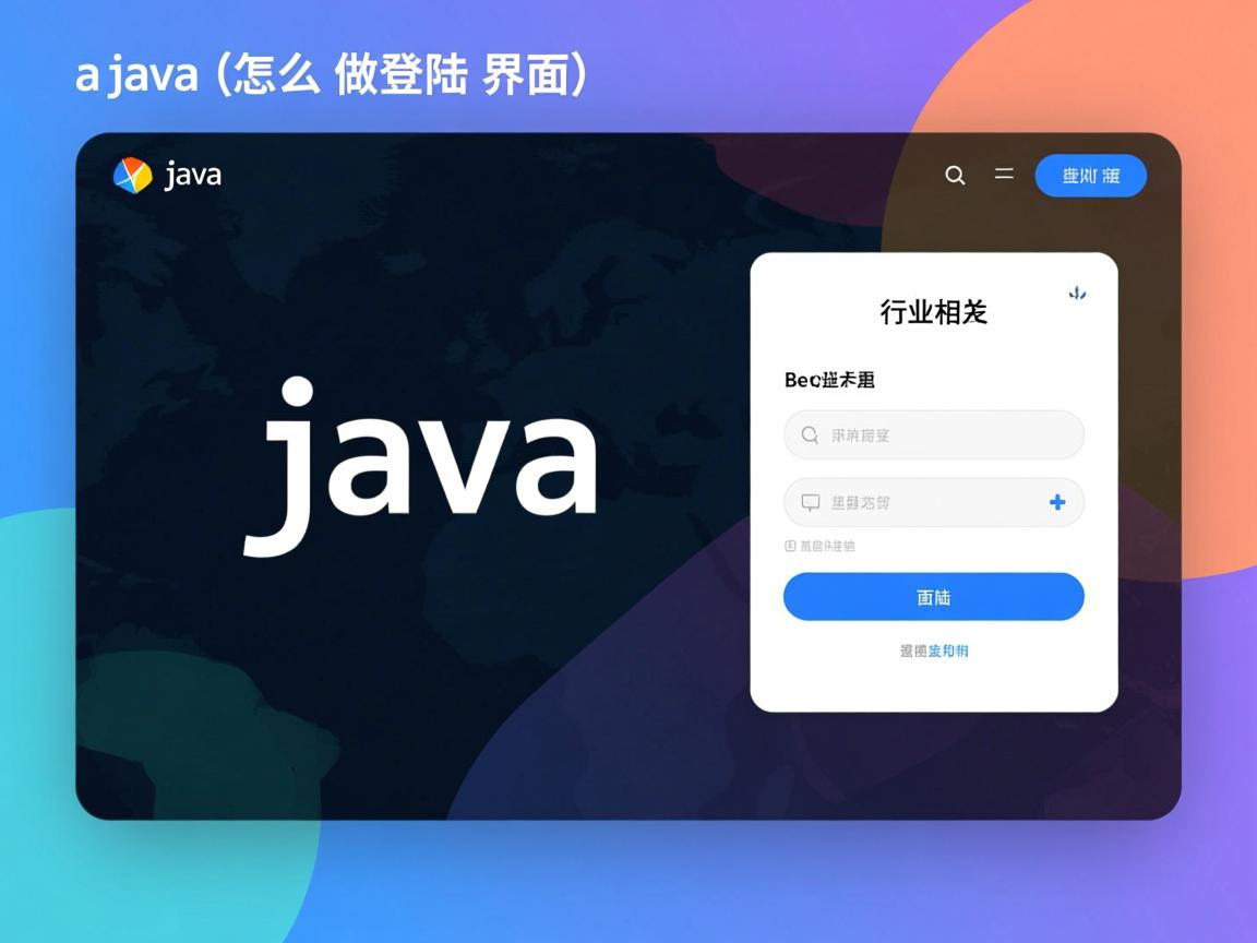 java怎么做登陆界面 第3张 java怎么做登陆界面 第3张