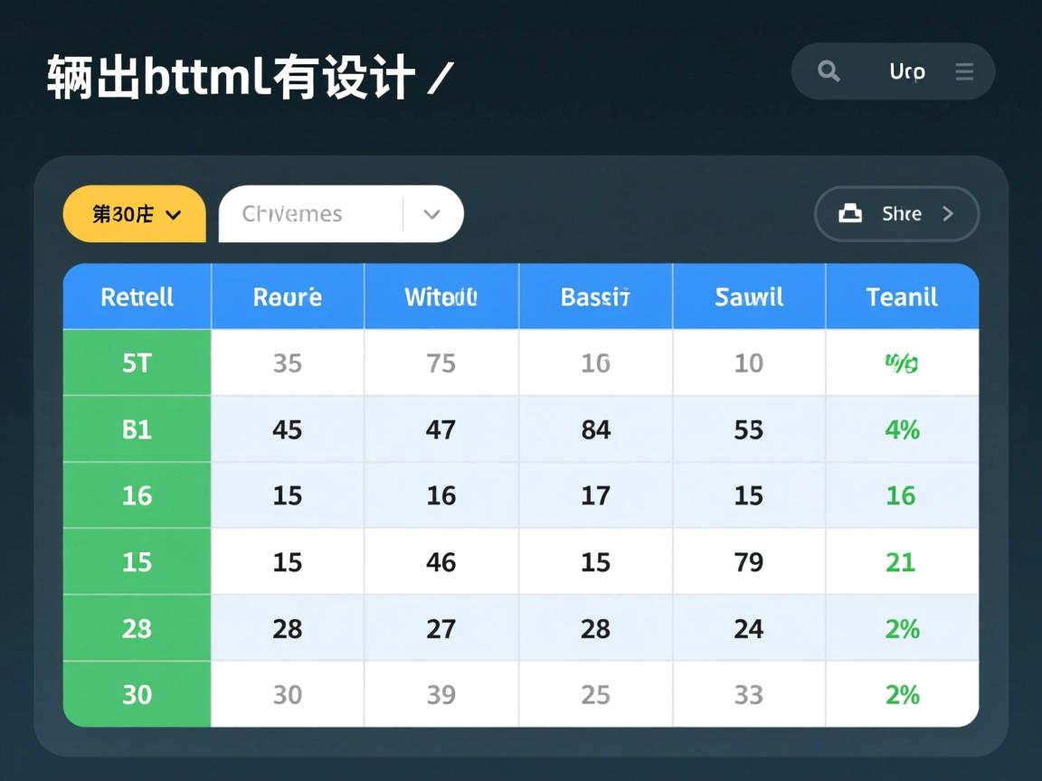 r如何输出html表格  第3张