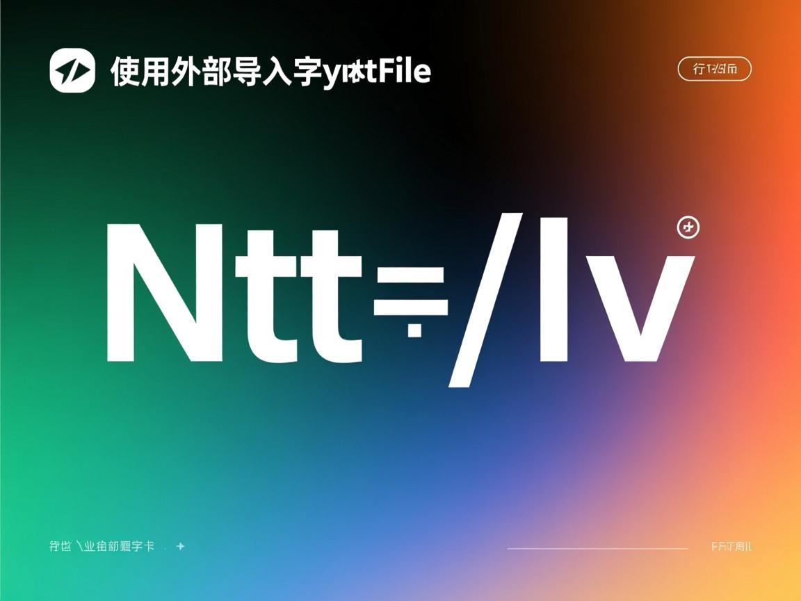html如何使用外部导入字体文件  第3张 html如何使用外部导入字体文件  第3张