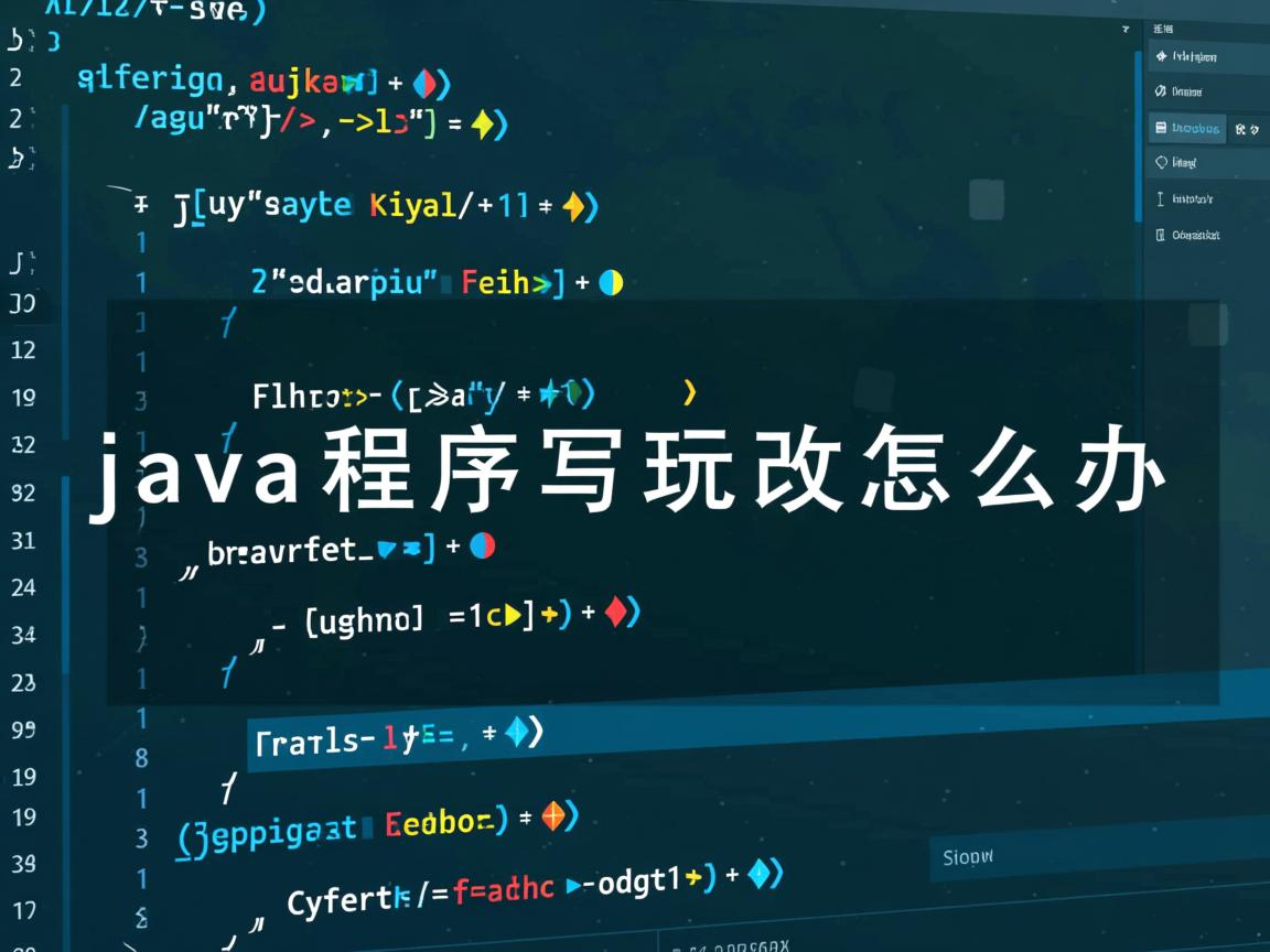 java程序写玩改怎么办  第3张 java程序写玩改怎么办  第3张