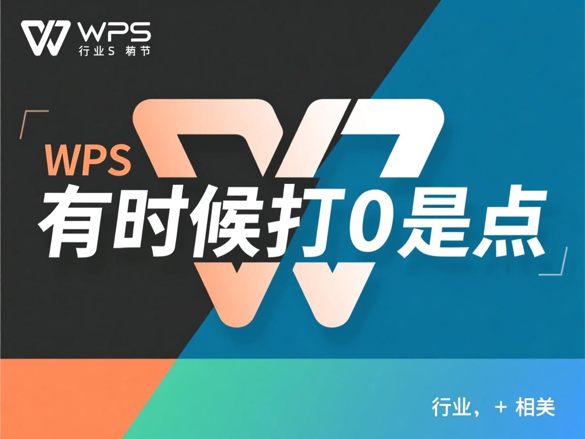 WPS为什么有时候打0是点  第3张