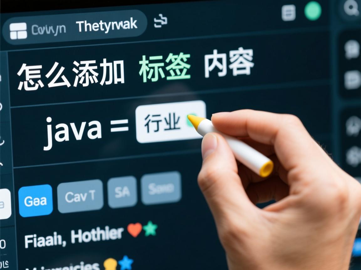 java怎么添加标签内容  第1张