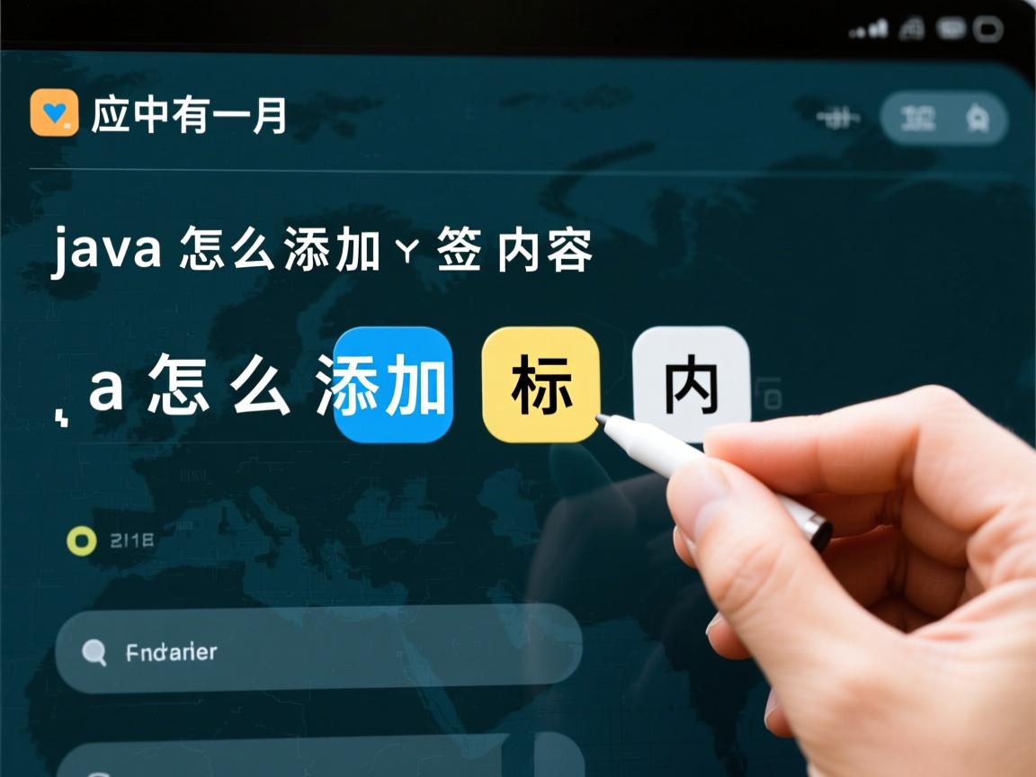 java怎么添加标签内容  第3张