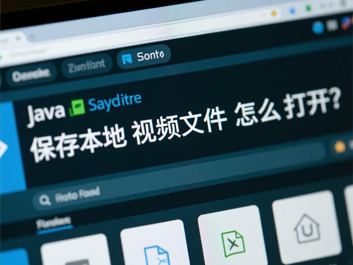 java保存本地视频文件怎么打开