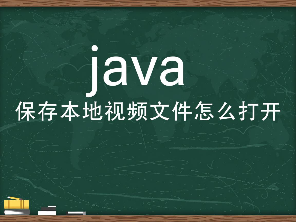 java保存本地视频文件怎么打开