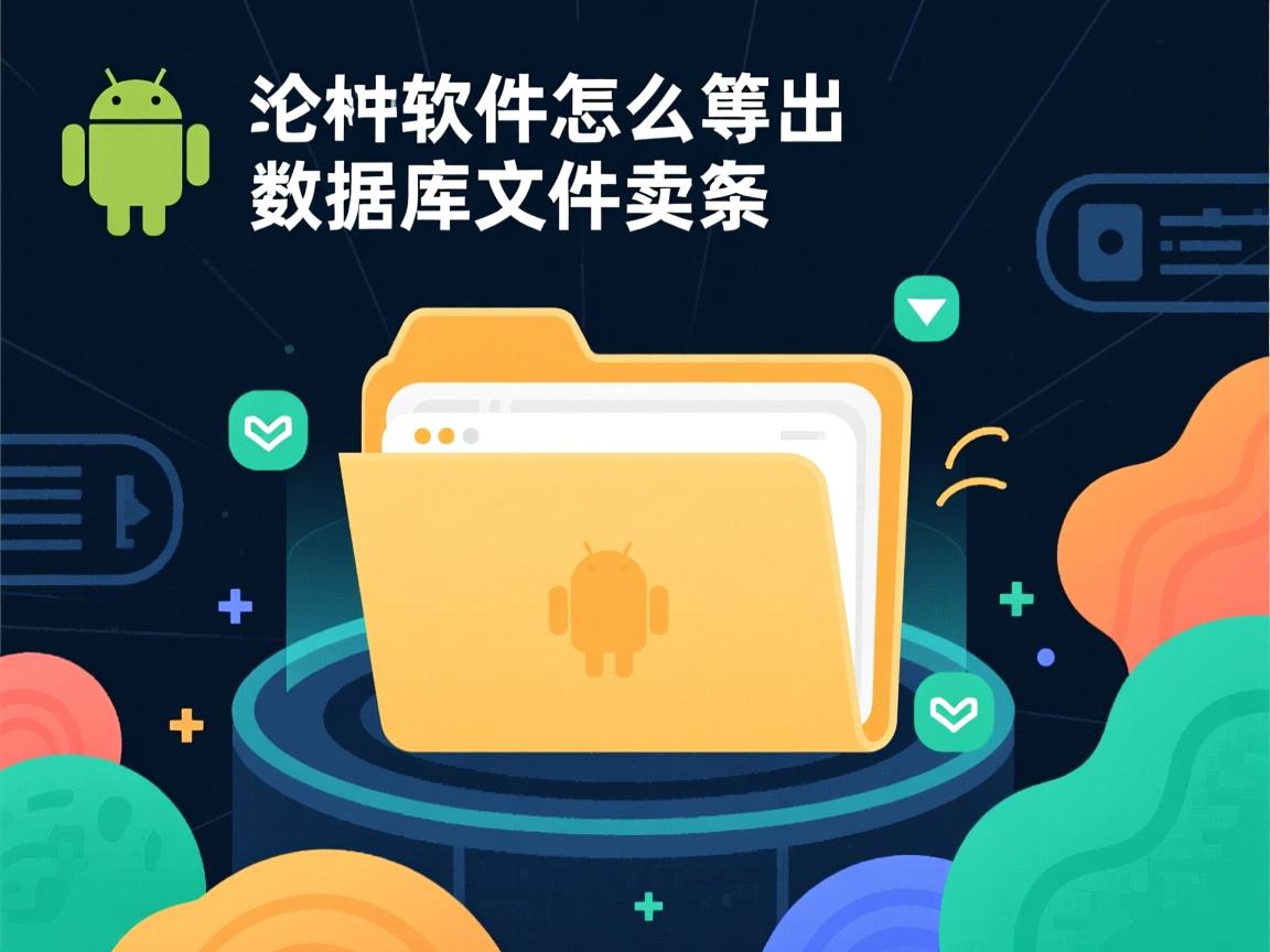 安卓软件怎么导出数据库文件夹里  第1张 安卓软件怎么导出数据库文件夹里  第1张