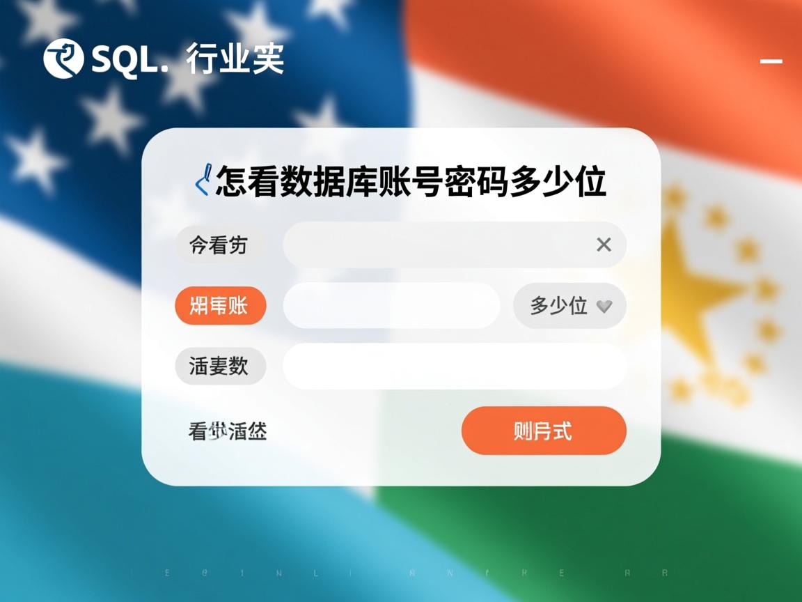 sql怎么看数据库账号密码是多少位  第2张 sql怎么看数据库账号密码是多少位  第2张