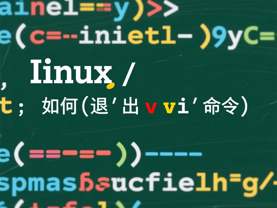 linux如何退出vi命令  第3张 linux如何退出vi命令  第3张