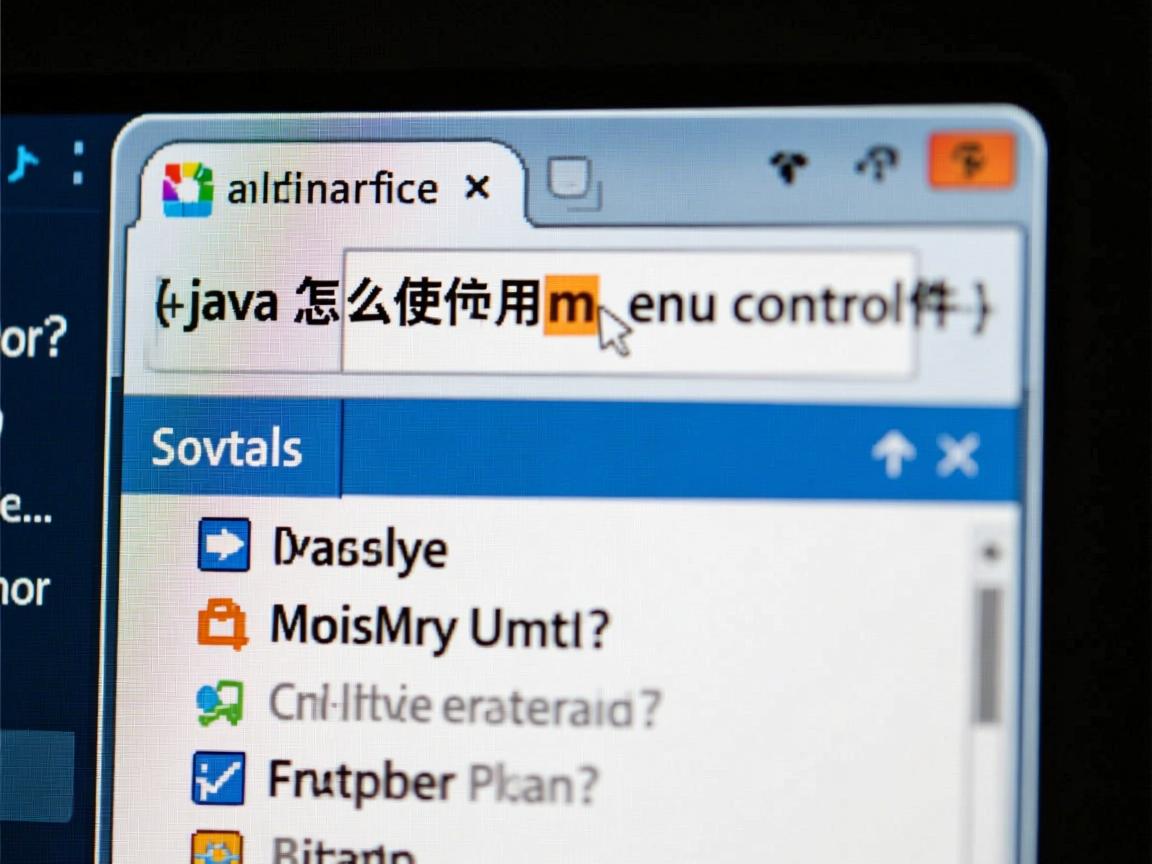 java怎么使用menu控件  第1张 java怎么使用menu控件  第1张
