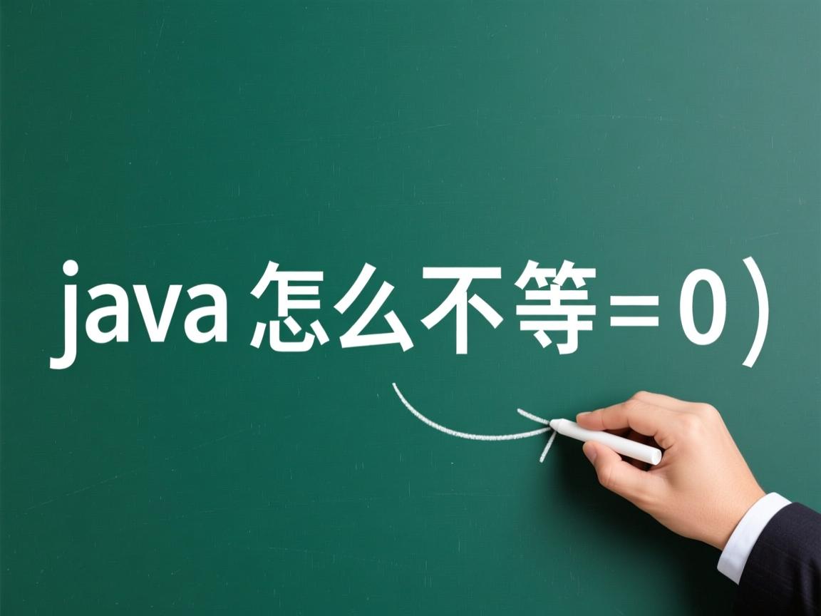 java怎么表示不等于0  第3张 java怎么表示不等于0  第3张