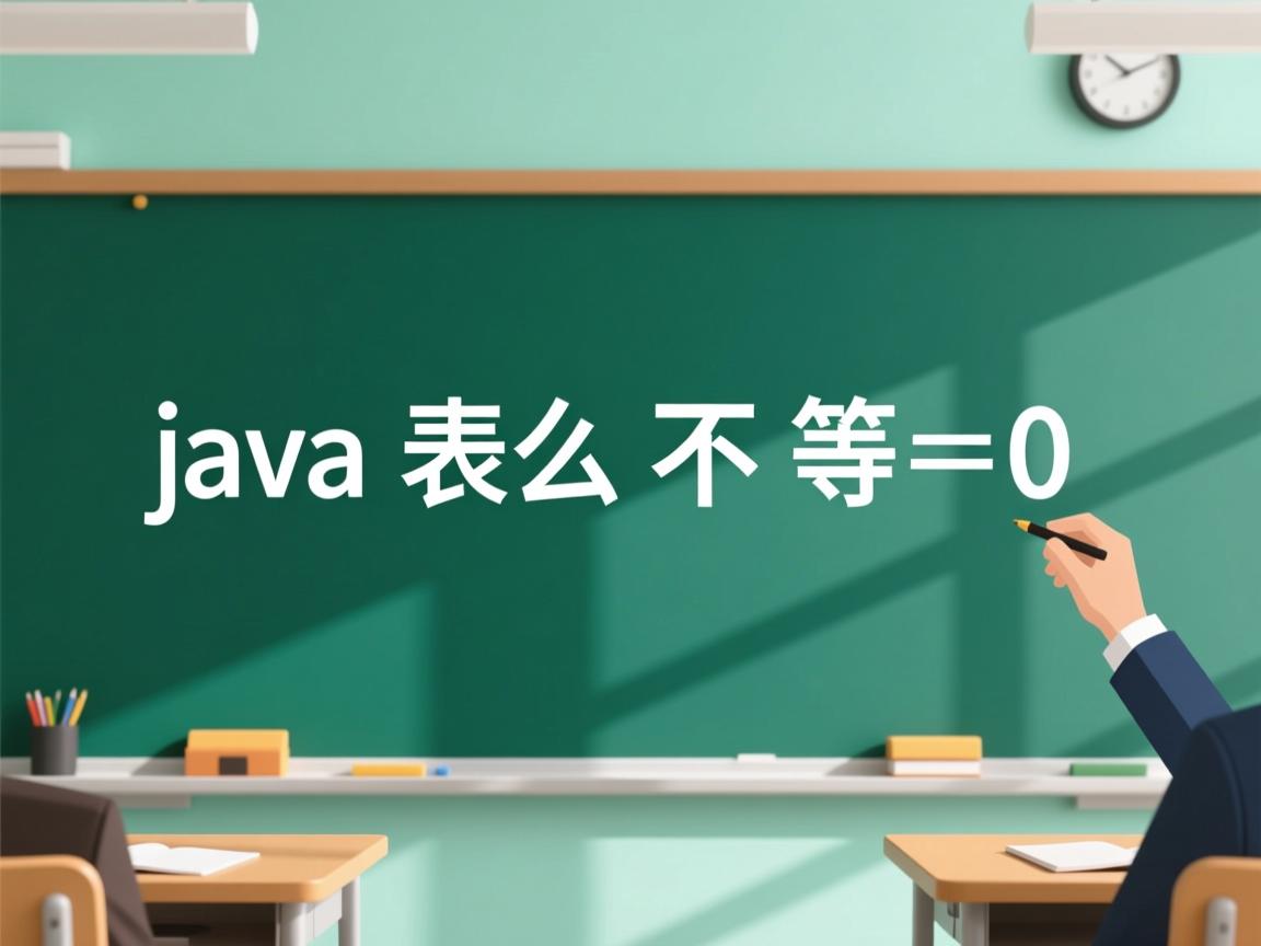 java怎么表示不等于0  第2张 java怎么表示不等于0  第2张