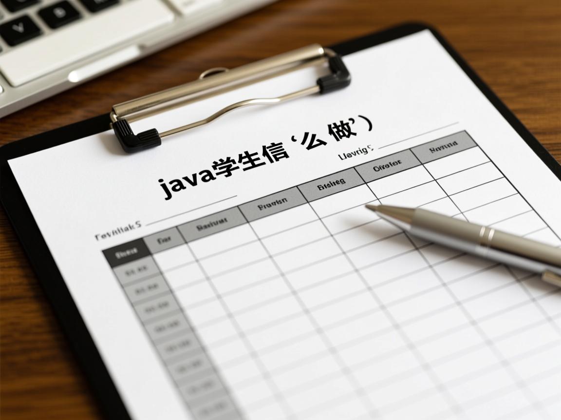 java学生信息表怎么做  第3张