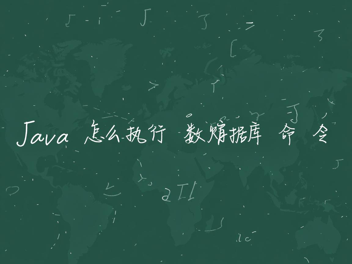 java怎么执行数据库命令  第1张 java怎么执行数据库命令  第1张