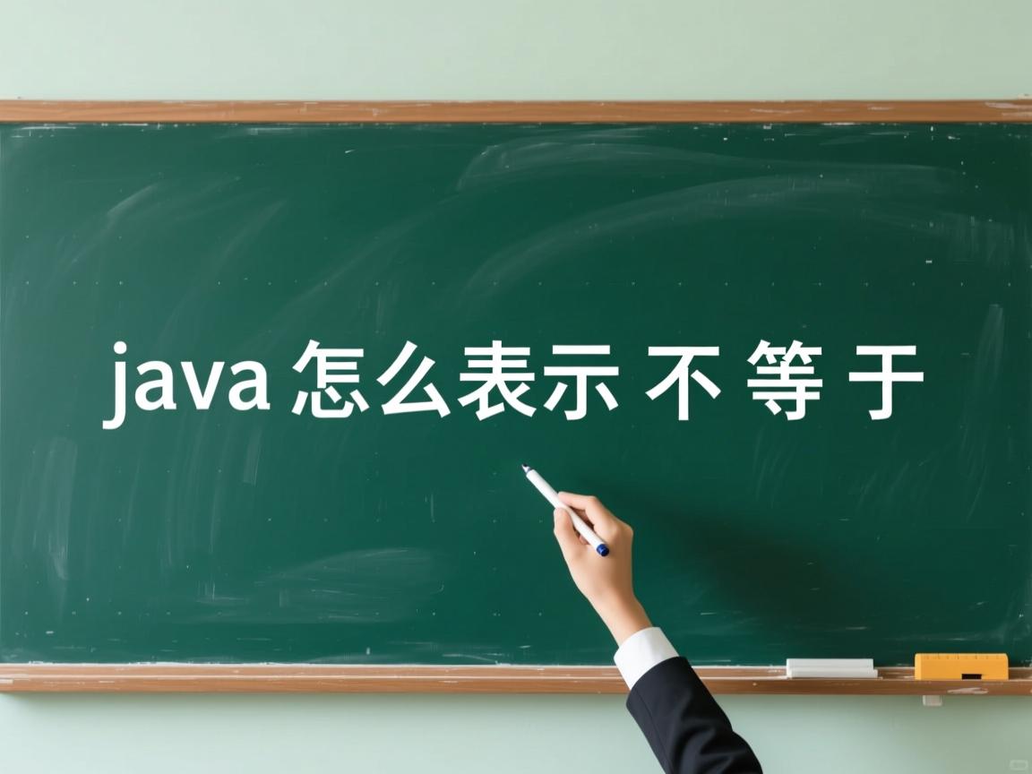 java怎么表示不等于  第2张 java怎么表示不等于  第2张