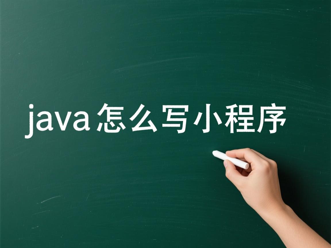 java怎么写小程序