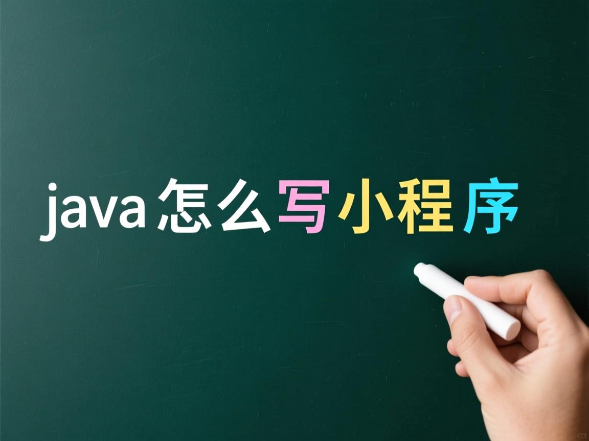 java怎么写小程序  第3张 java怎么写小程序  第3张