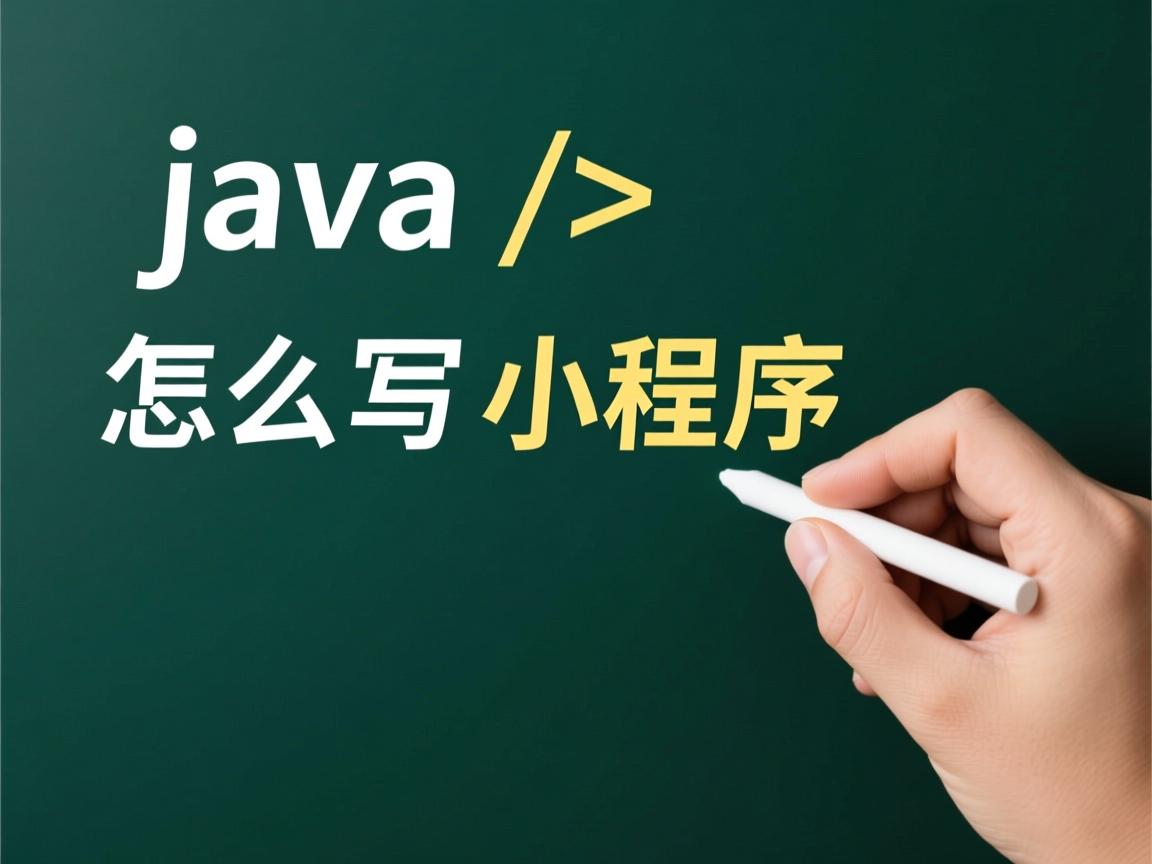 java怎么写小程序  第2张 java怎么写小程序  第2张