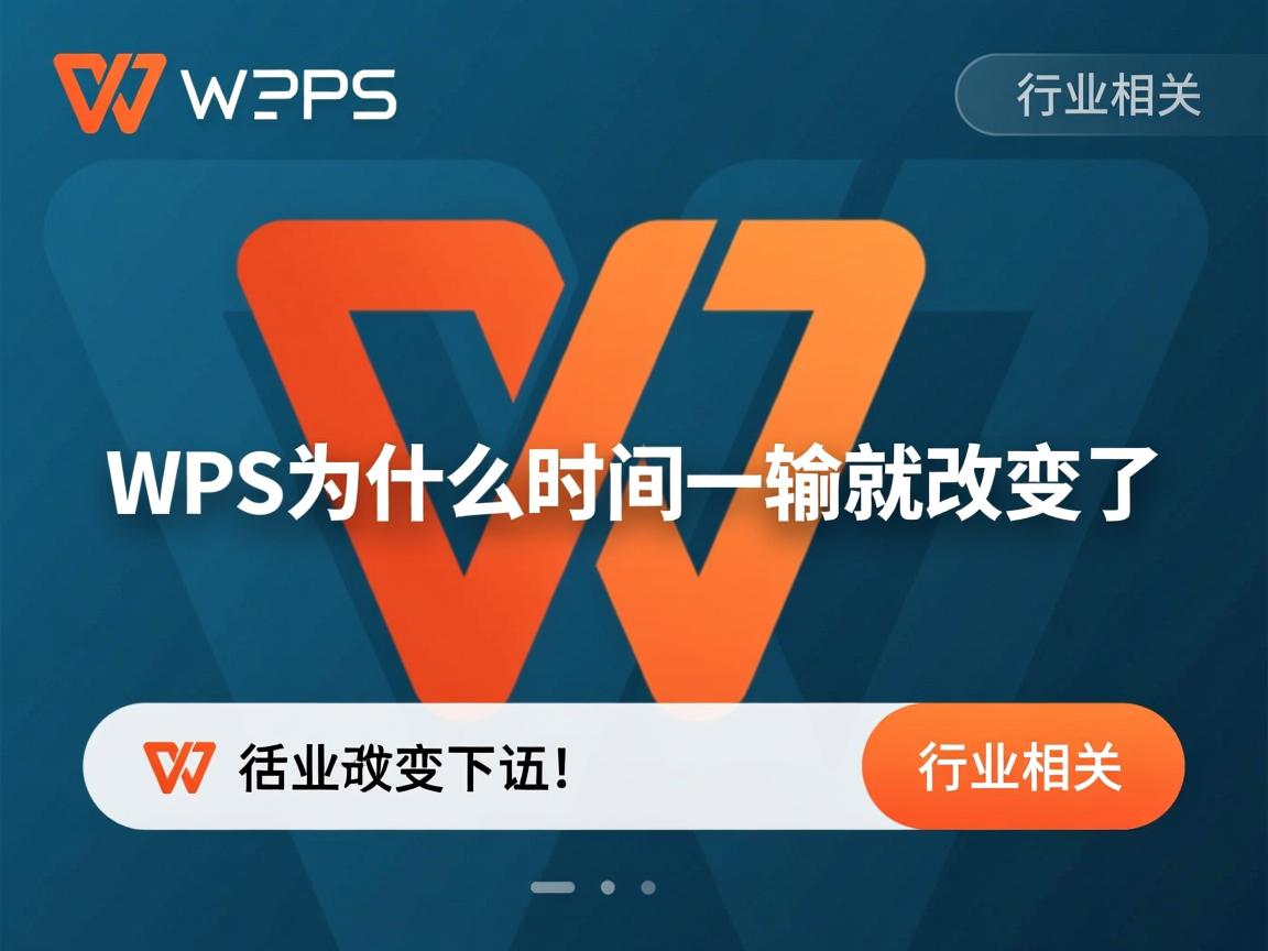 wps为什么时间一输就改变了  第1张 wps为什么时间一输就改变了  第1张