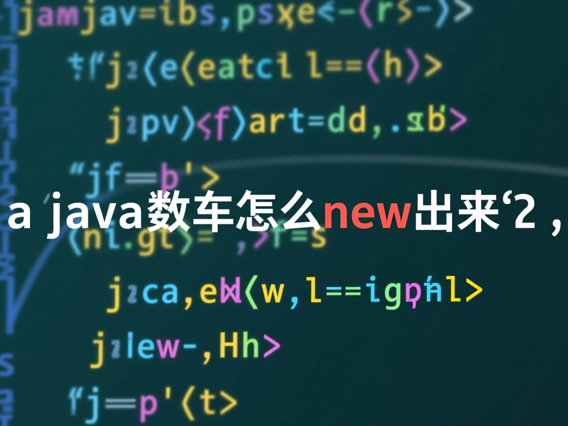 java数组怎么new出来