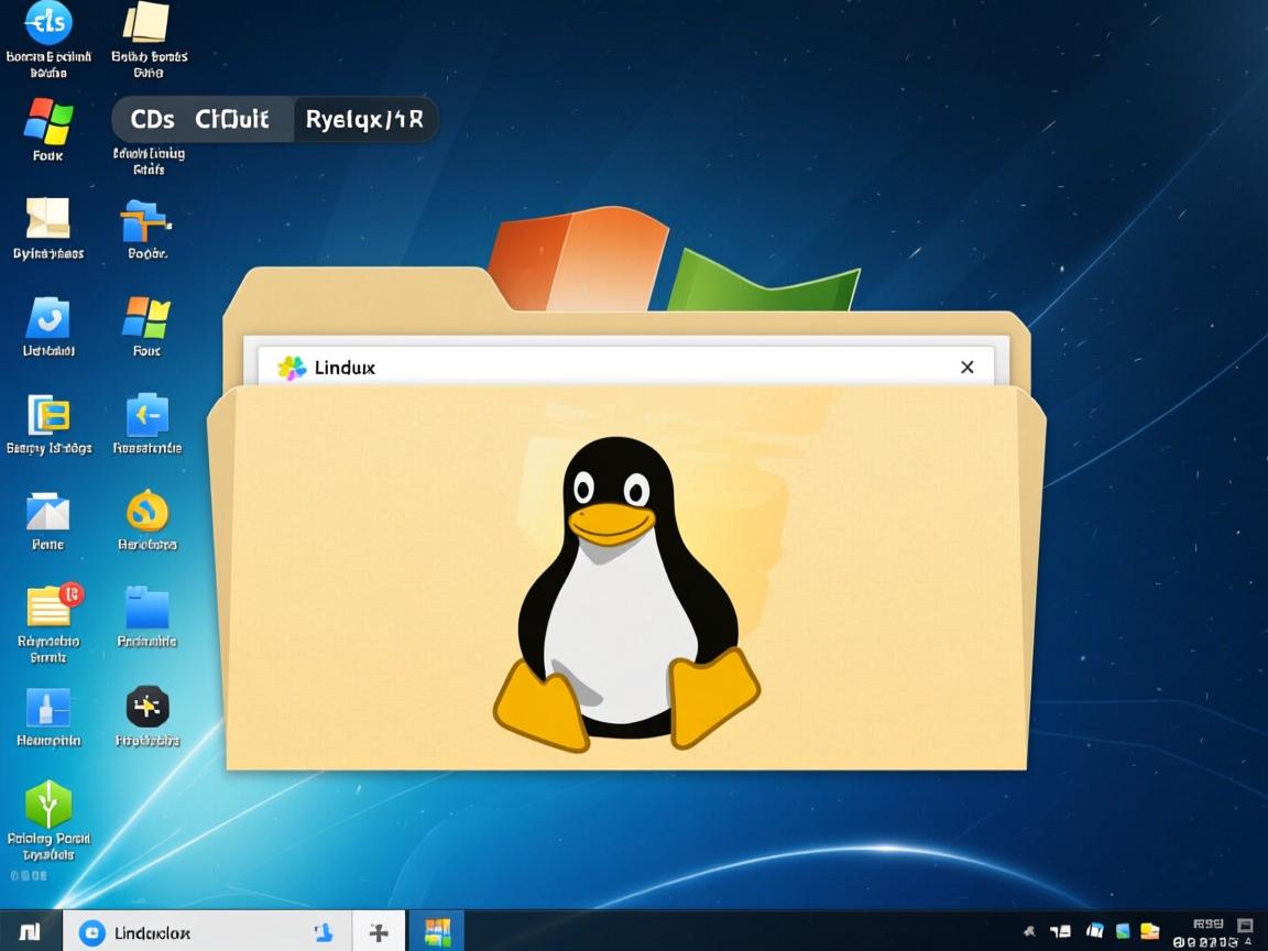 如何在c盘装linux系统文件夹里