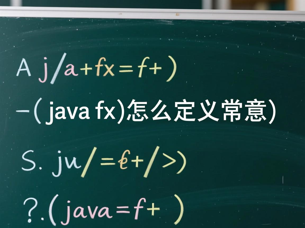 javafx怎么定义常量  第1张 javafx怎么定义常量  第1张