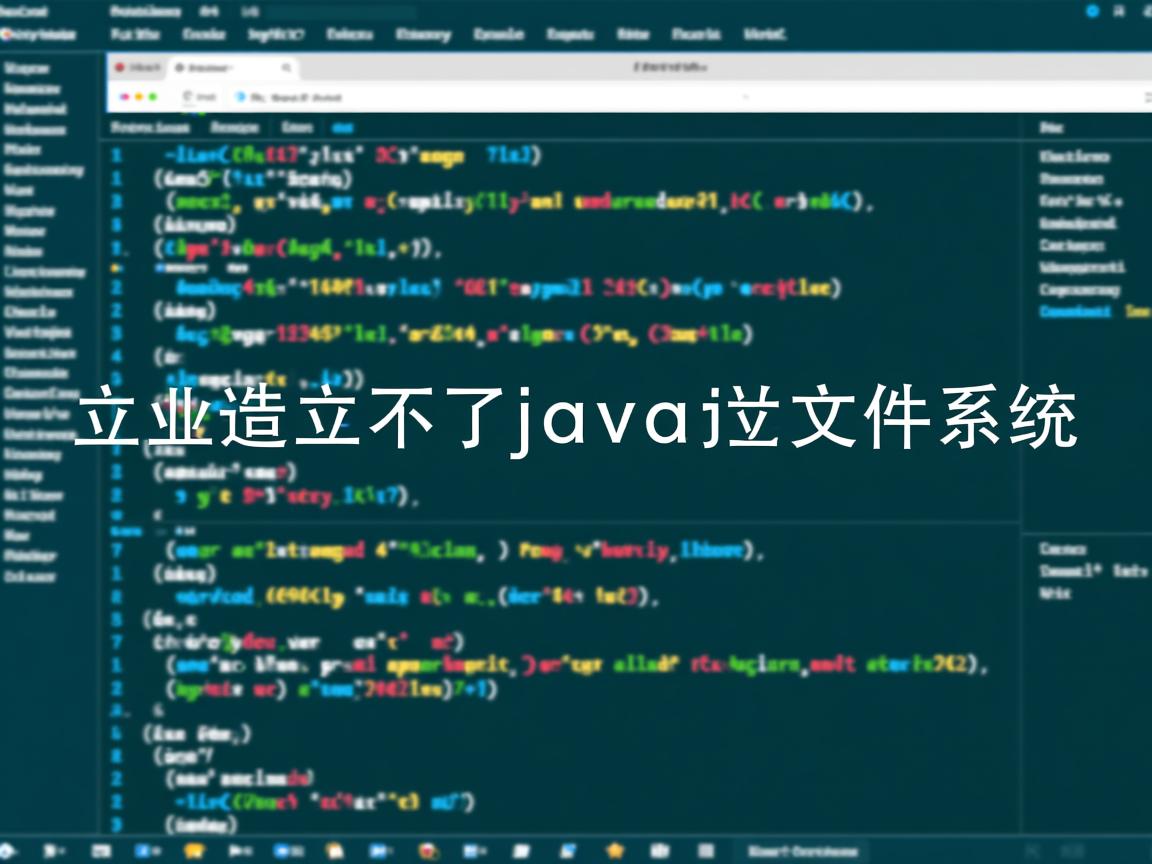 怎么建立不了java文件系统  第1张 怎么建立不了java文件系统  第1张