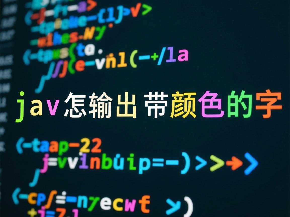 java怎么输出带颜色的字