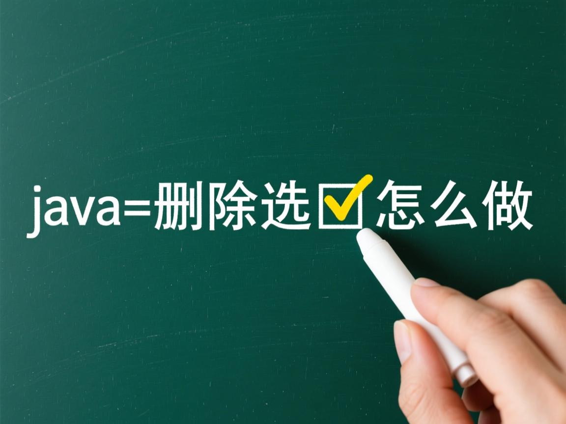 java中的删除选中怎么做  第3张 java中的删除选中怎么做  第3张