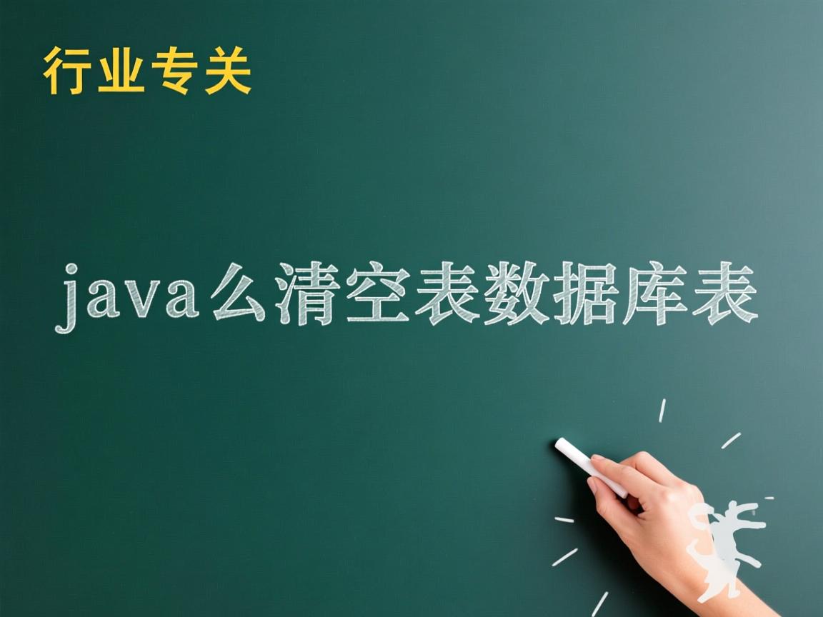 java怎么清空表数据库表  第3张 java怎么清空表数据库表  第3张