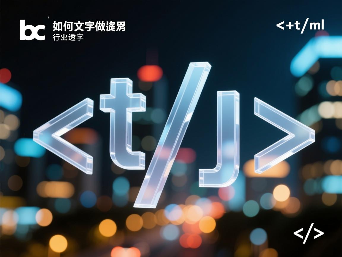 html如何文字做出透明效果