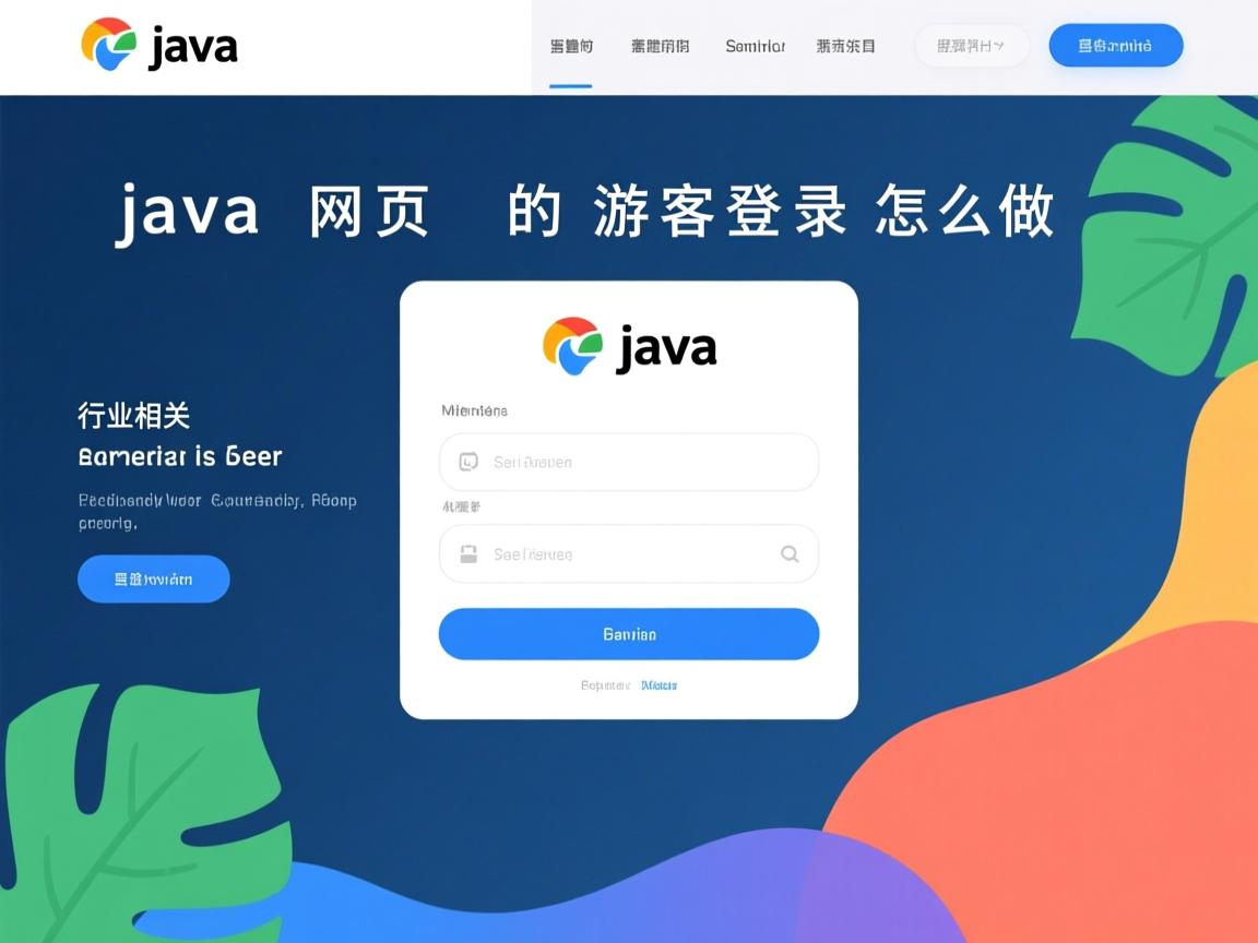 java网页的游客登录怎么做  第2张 java网页的游客登录怎么做  第2张