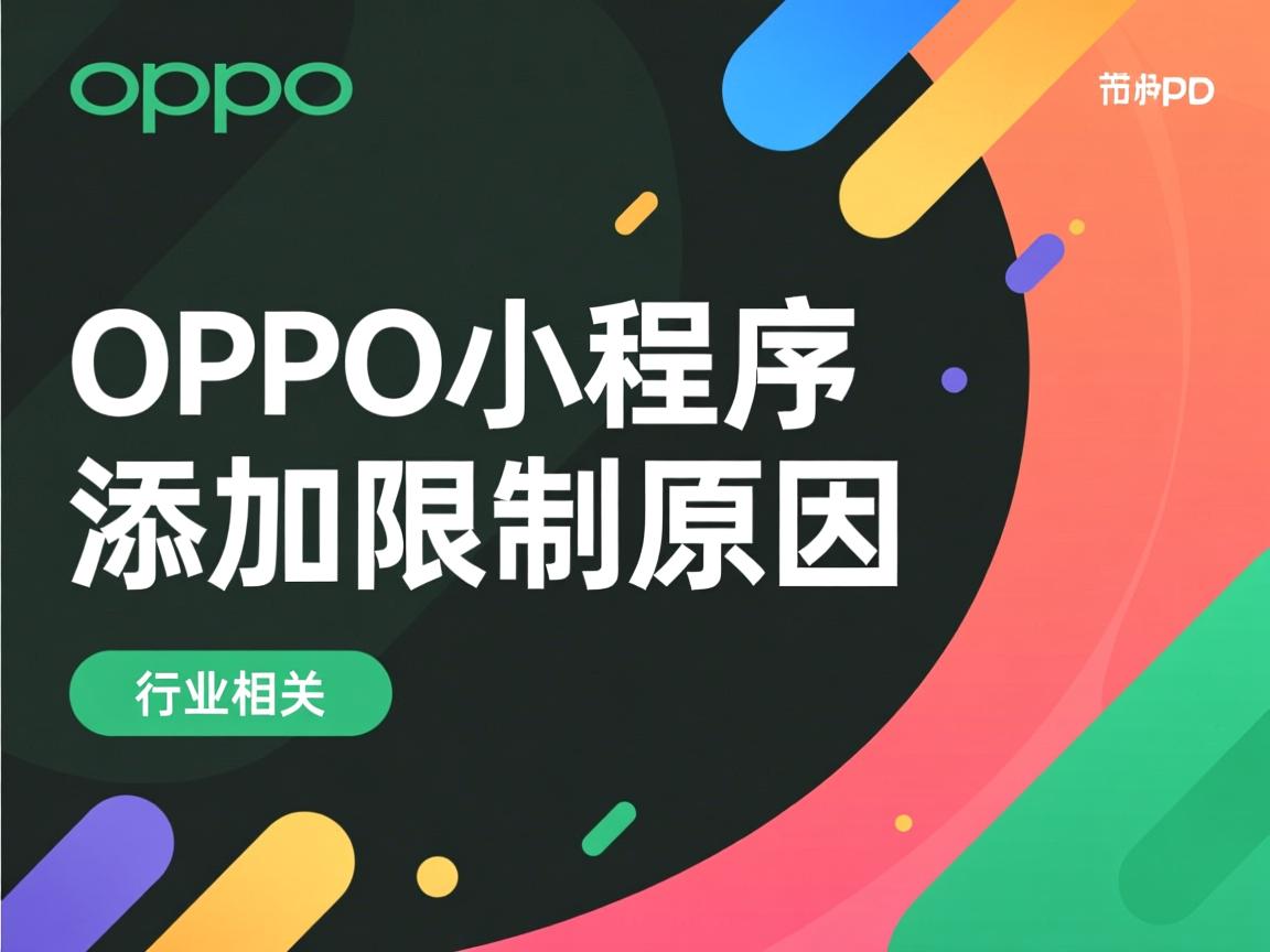 OPPO小程序添加限制原因?