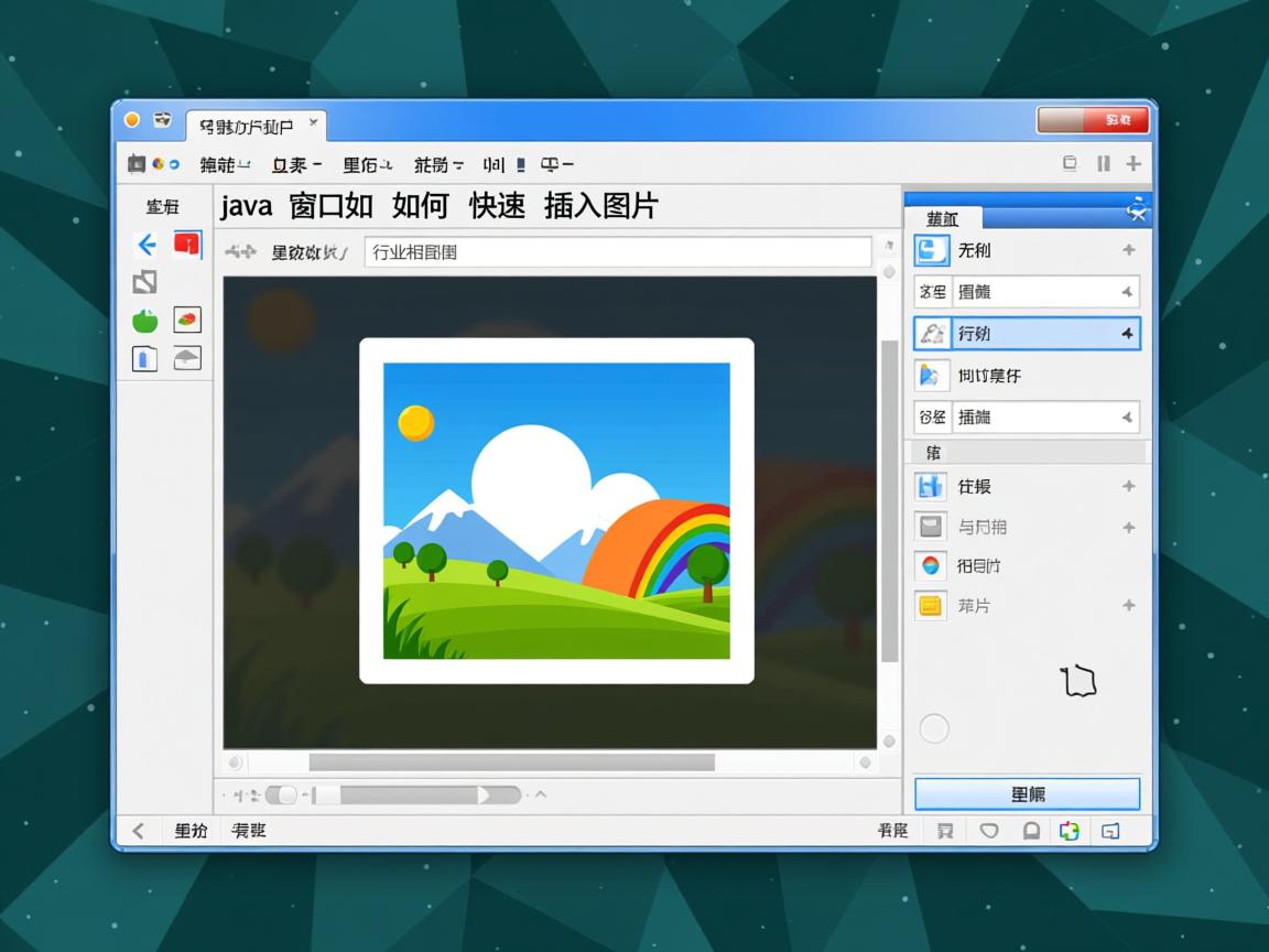 Java窗口如何快速插入图片