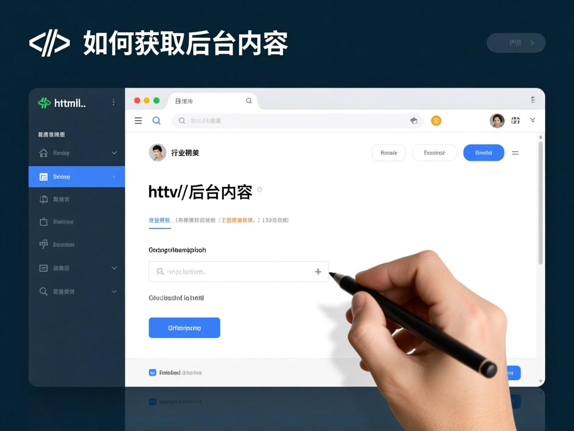 html中如何获取后台内容  第2张 html中如何获取后台内容  第2张