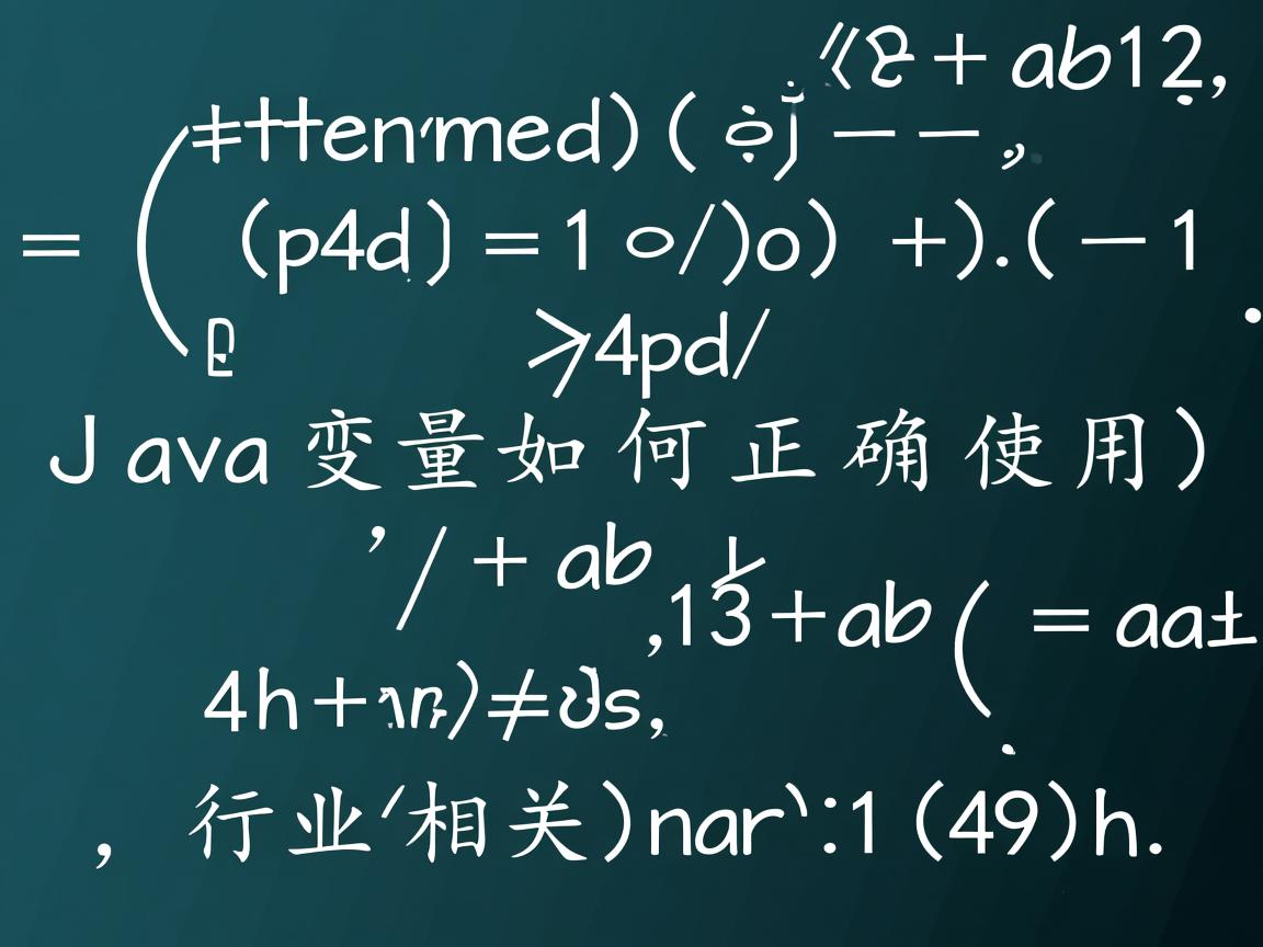Java变量如何正确使用