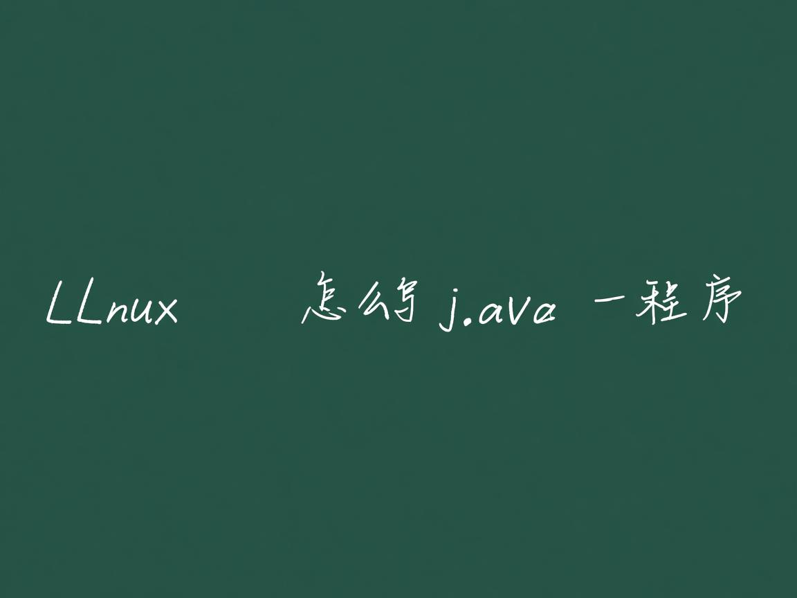 linux 怎么写java程序  第3张 linux 怎么写java程序  第3张