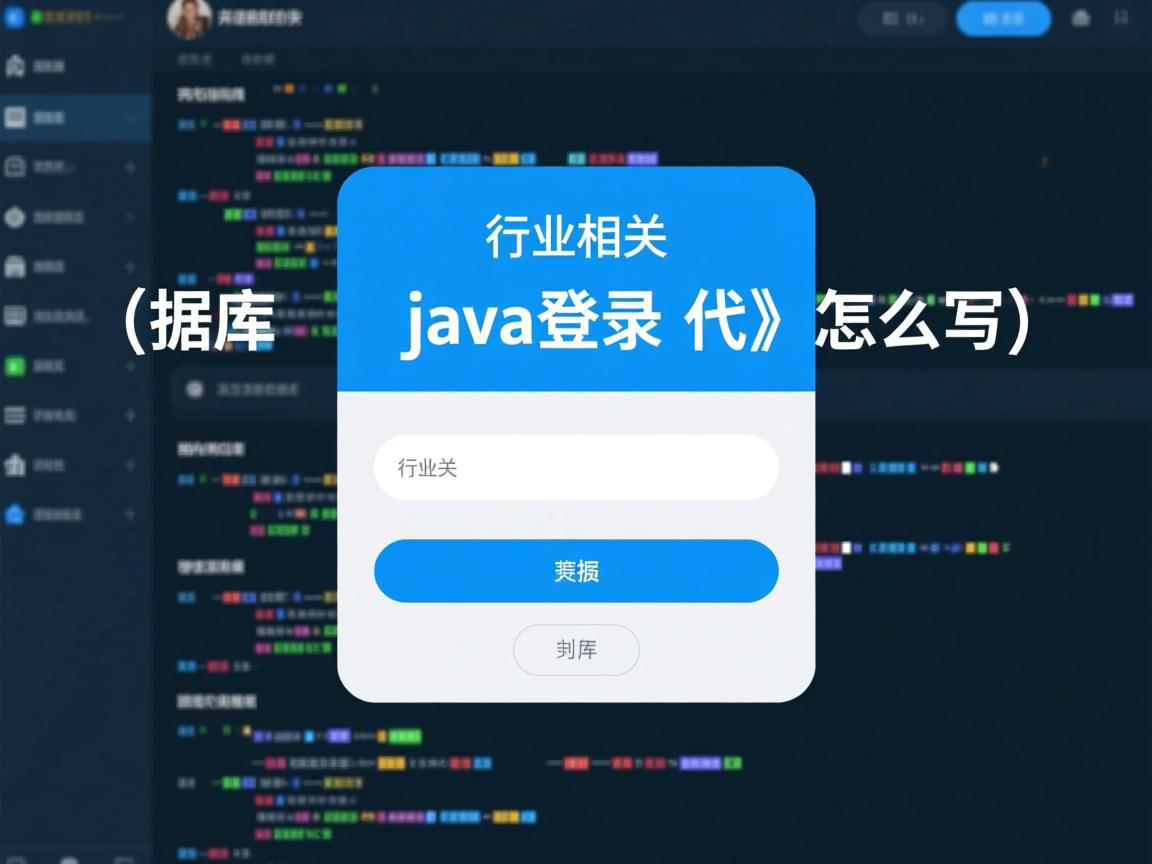 数据库 java登录代码怎么写  第1张 数据库 java登录代码怎么写  第1张