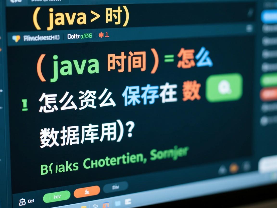 java时间怎么保存在数据库中