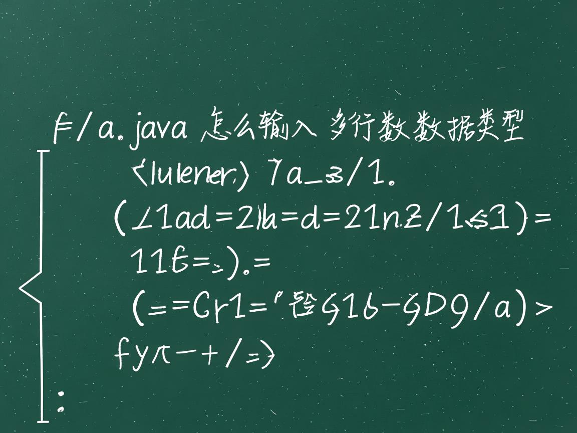 java怎么输入多行数据类型  第2张 java怎么输入多行数据类型  第2张
