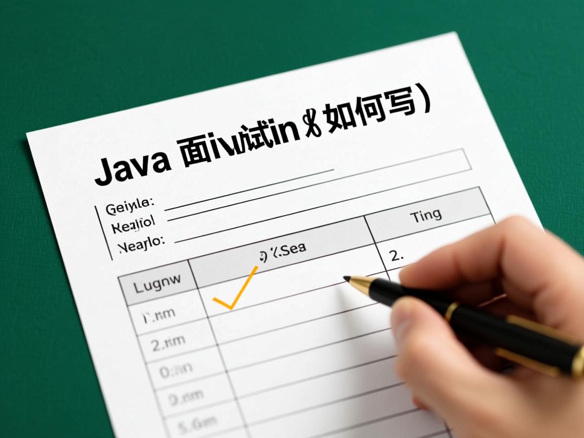 Java面试表如何填写