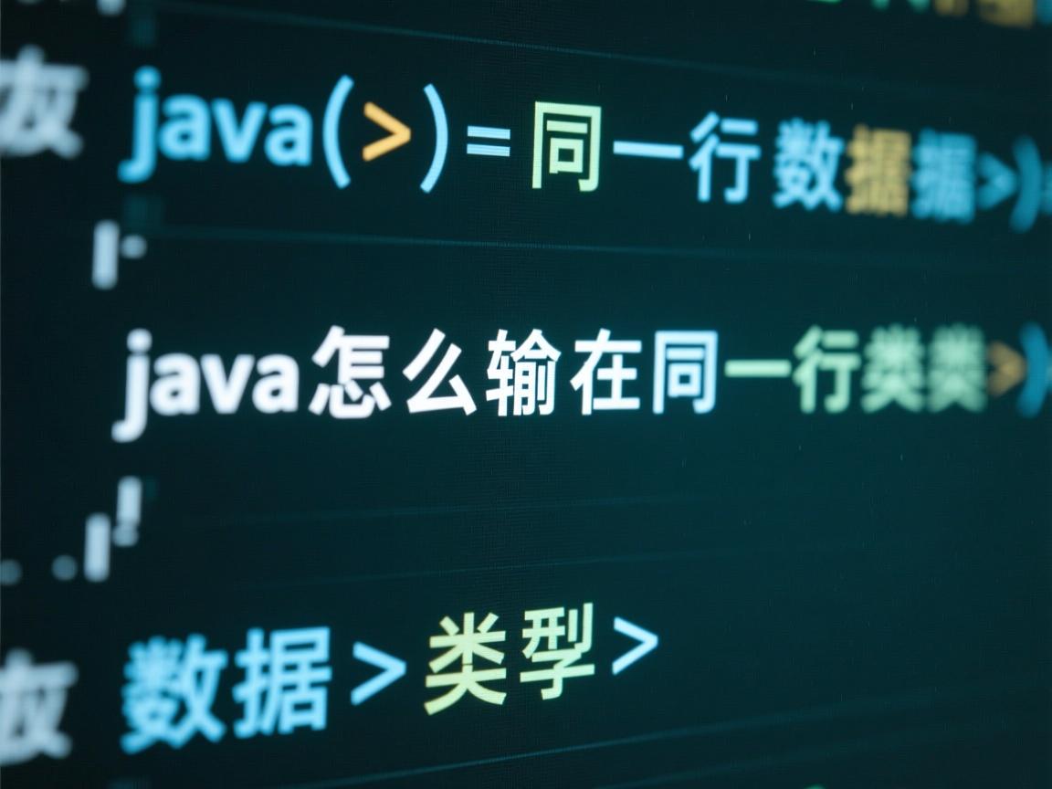 java怎么输出在同一行数据类型  第2张 java怎么输出在同一行数据类型  第2张