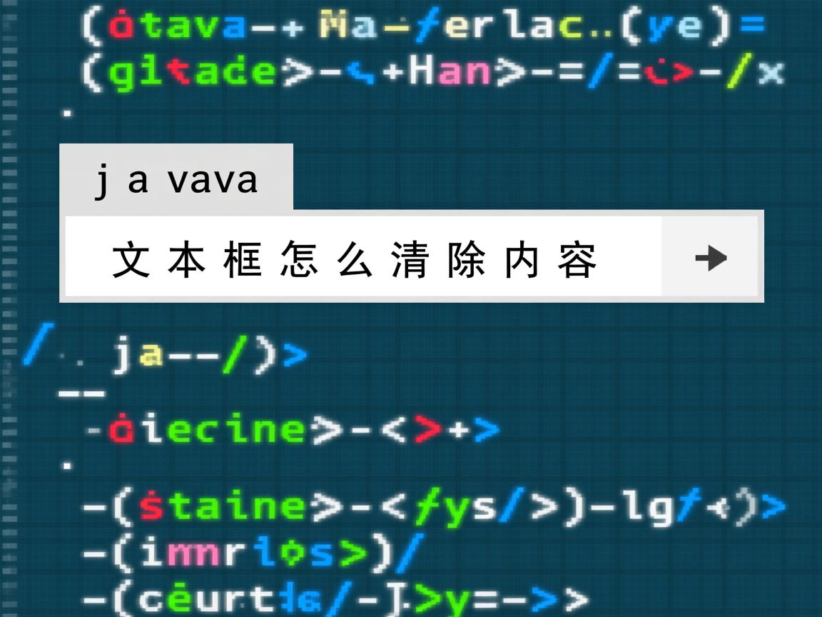 java 文本框怎么清除内容  第1张 java 文本框怎么清除内容  第1张