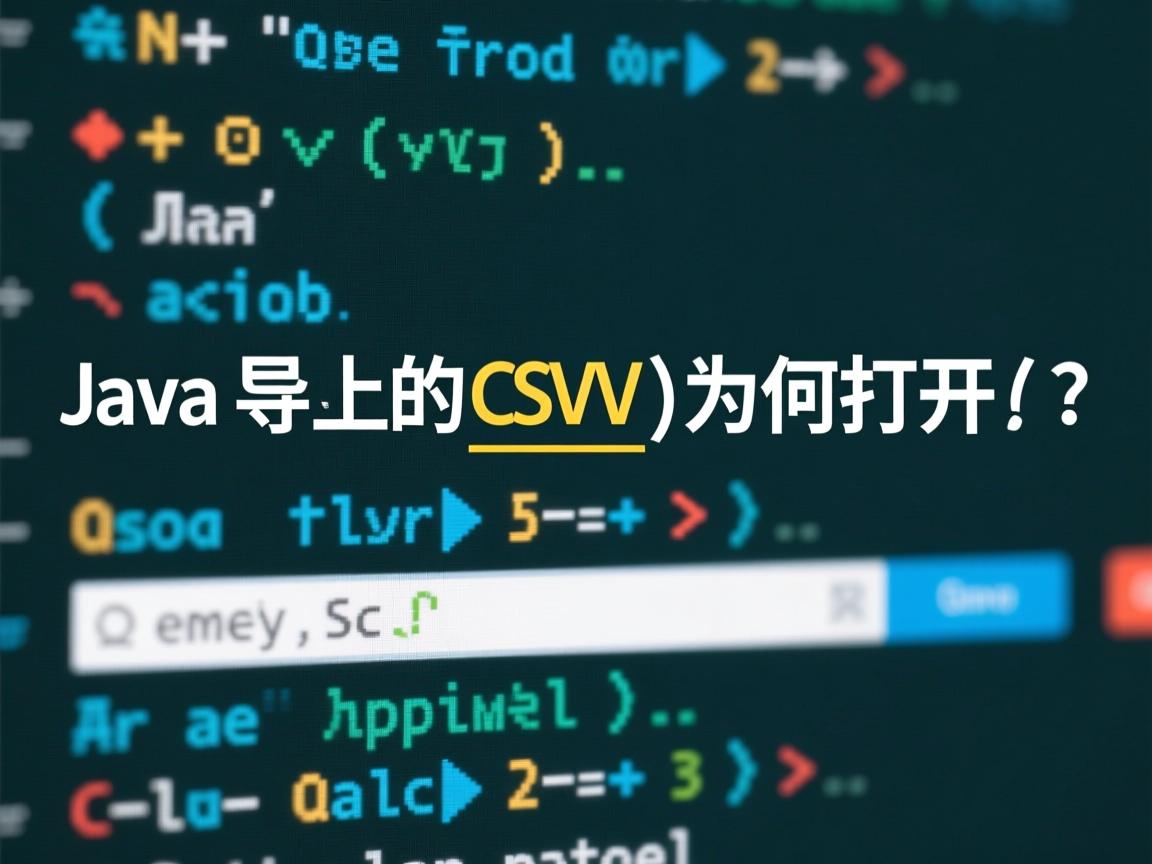 Java导出的CSV如何打开?