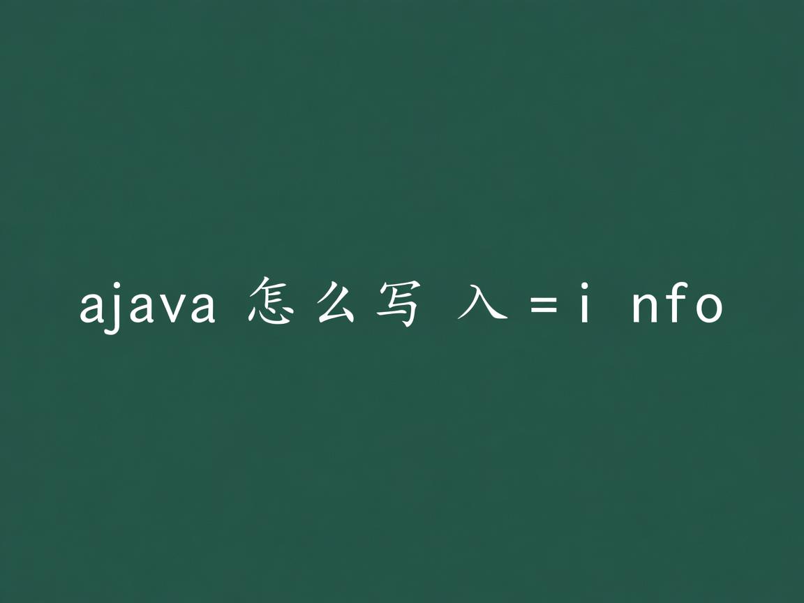 java怎么写入info  第1张 java怎么写入info  第1张
