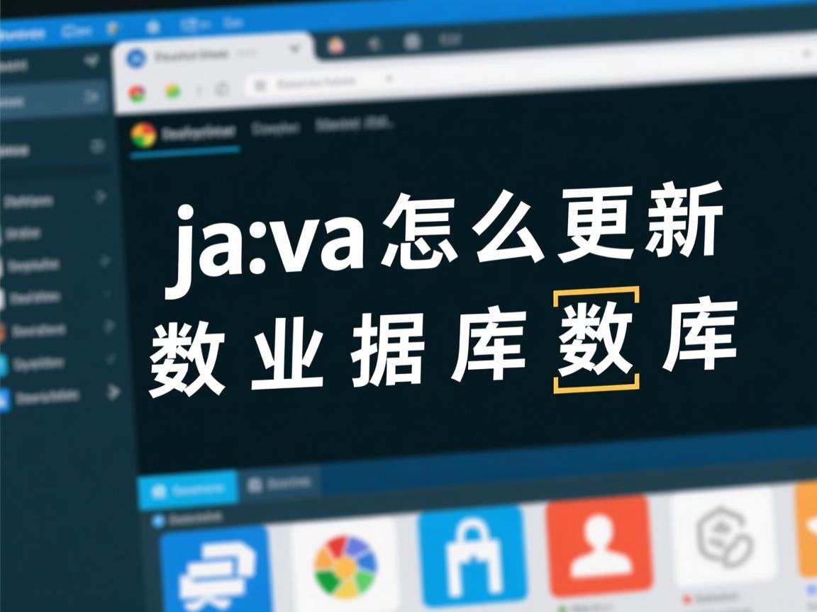 java怎么更新数据库数据库