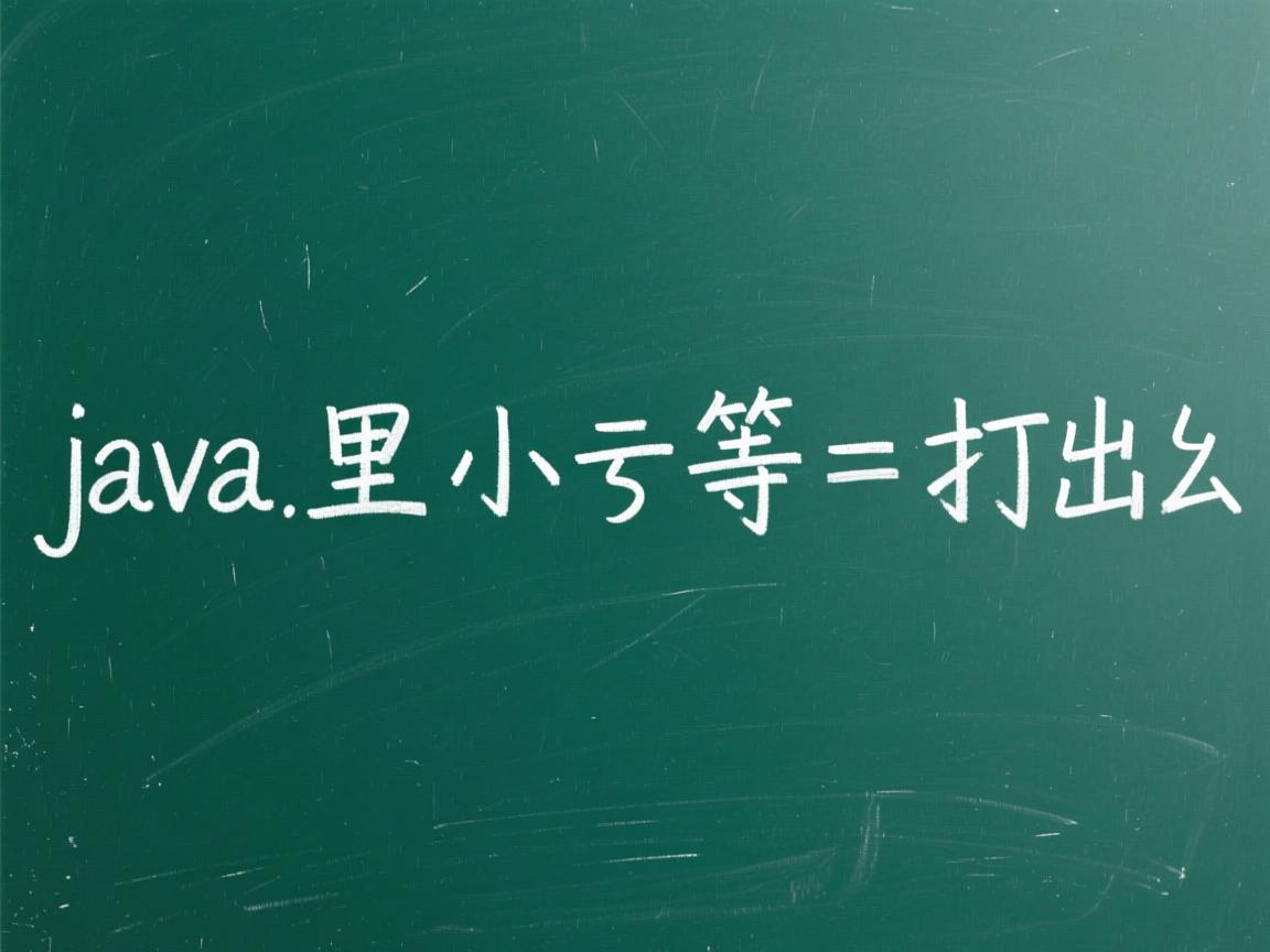 java里面的小于等于符号怎么打出来  第1张 java里面的小于等于符号怎么打出来  第1张